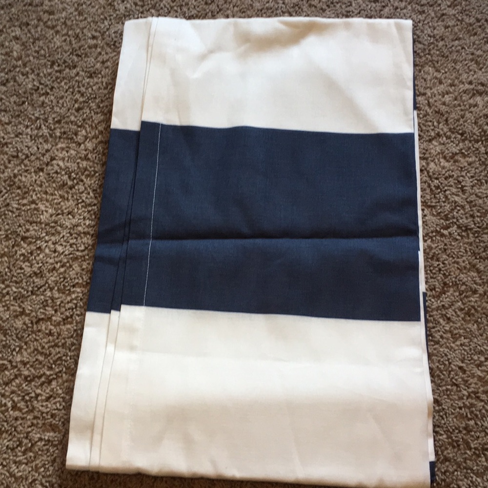 Navy & White Window Curtains!